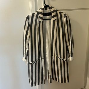 Zara striped blazer